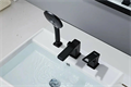 Haiba HB80615-7 Смеситель для ванны на борт, 3 отверстия, черный HB80615-7