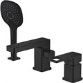 Haiba HB80615-7 Смеситель для ванны на борт, 3 отверстия, черный HB80615-7
