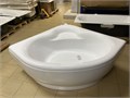 Aquatek BD KAL146-0000045 Калипсо Акриловая угловая ванна 146х146 с фронтальным экраном, без гидромассажа, вклеенный цельносварной металлический каркас BD KAL146-0000045