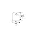 Franke AMX 110-34 122.0078.137 Кухонная мойка 369*428 мм, сталь 122.0078.137