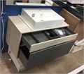 AQUATON Лофт Урбан 100 1A247701LQX60 Тумба под раковину 1000х450х510 2 ящика, графит\орегон 1A247701LQX60