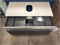 AQUATON Лофт Урбан 100 1A247701LQX60 Тумба под раковину 1000х450х510 2 ящика, графит\орегон 1A247701LQX60