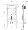 Triton-Pro ЭВО (EVO) EVO8015N Инсталляция  8015N + Triton-Pro ЭВО (EVO) EVO/B Кнопка к инсталляции, черная (black), матовая EVO8015N