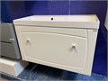 IDDIS Rise BD RIS90W0i95 Тумба подвесная, белая, 90 см  + Марко 50209001 Раковина Слим 90 (Белый мрамор) RIS90W0i95