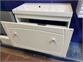 IDDIS Rise BD RIS90W0i95 Тумба подвесная, белая, 90 см  + Марко 50209001 Раковина Слим 90 (Белый мрамор) RIS90W0i95