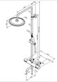 Damixa 936810000 Scandinavian Pure Душевая система со смесителем для ванны и душа, с термостатом, хром 936810000