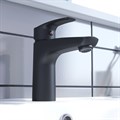 Смеситель для умывальника IDDIS Ray RAYBL00i01, черный матовый RAYBL00i01 - фото 7063