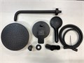Am.Pm X-Joy FB85A1RH02 набор: смеситель для душа, верхний душ 220 мм, держатель д/верхн.душа, душ.набор (ручн.душ, 110 мм, 1 режим), шланговое присоединение, черный FB85A1RH02