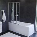 Стеклянная шторка для ванны 100 AM.PM Like W80BS-100-140CT поворотно-складная, профиль хром 100х140 см W80BS-100-140CT