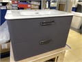 IDDIS Brick 80 BRI80G0i95 Тумба подвесная с раковиной, серый BRI80G0i95