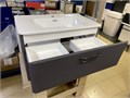 IDDIS Brick 80 BRI80G0i95 Тумба подвесная с раковиной, серый BRI80G0i95