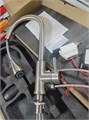 Смеситель для кухни ESKO TSS 519 с touch-сенсором, вытяжным R-изливом, матовый никель. TSS 519