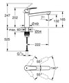 Grohe Eurosmart 30463000 Смеситель для кухонной мойки, средний излив, хром 30463000
