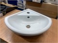 Умывальник угловой мебельный белый Кировская керамика 35x35 см 15065