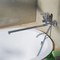 Смеситель для ванны IDDIS Ray RAYSBL2i10WA с длинным изливом, хром RAYSBL2i10WA - фото 7659 Смеситель для ванны IDDIS Ray RAYSBL2i10WA с длинным изливом, хром RAYSBL2i10WA - фото 7659