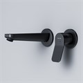 Am.Pm F85A72622 X-Joy Смеситель для умывальника , монтируемый в стену, черный F85A72622