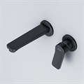 Am.Pm F85A72622 X-Joy Смеситель для умывальника , монтируемый в стену, черный F85A72622