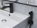 ESKO Singapore black SB 27H Смеситель  для раковины с гигиеническим душем, черный SB 27H
